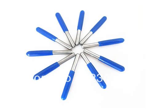 10pcs 3.175mmx0.1mmx30degree Flat Bottom CNC Router .